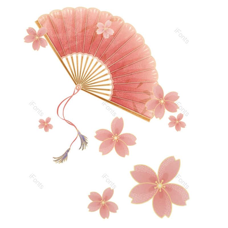 装饰图片,元素元素,素材PNG,扇子免抠素材